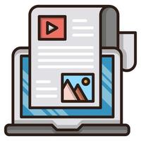 Blogging icon, suitable for a wide range of digital creative projects. Happy creating. vector