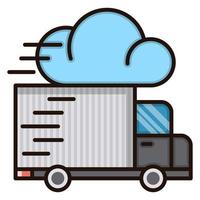 Fast delivery icon, suitable for a wide range of digital creative projects. Happy creating. vector