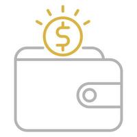 Wallet icon, suitable for a wide range of digital creative projects. Happy creating. vector