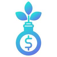 growth funds icon, suitable for a wide range of digital creative projects. Happy creating. vector