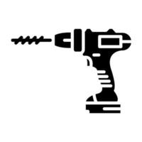 Electric drill icon, suitable for a wide range of digital creative projects. Happy creating. vector