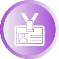 icono de vector de tarjeta de identificación