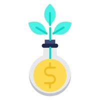 growth funds icon, suitable for a wide range of digital creative projects. Happy creating. vector