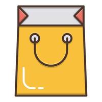 Shopping bag icon, suitable for a wide range of digital creative projects. Happy creating. vector