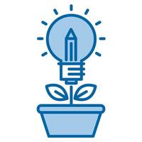 idea growth icon, suitable for a wide range of digital creative projects. Happy creating. vector