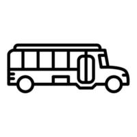 icono de autobús escolar, adecuado para una amplia gama de proyectos creativos digitales. feliz creando. vector