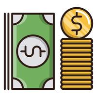 dollar icon, suitable for a wide range of digital creative projects. Happy creating. vector