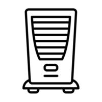 Evaporative cooler icon, suitable for a wide range of digital creative projects. Happy creating. vector