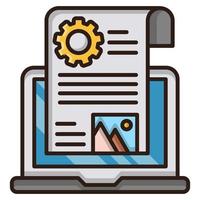blog management icon, suitable for a wide range of digital creative projects. Happy creating. vector