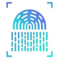 fingerprint scanner icon, suitable for a wide range of digital creative projects. Happy creating. vector