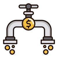 Money flow icon, suitable for a wide range of digital creative projects. Happy creating. vector
