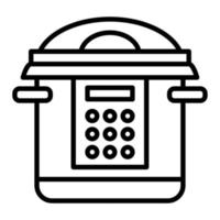 Rice cooker icon, suitable for a wide range of digital creative projects. Happy creating. vector