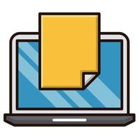 New document icon, suitable for a wide range of digital creative projects. Happy creating. vector