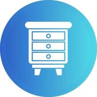 Chest Of Drawers Vector Icon