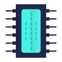 icono de componente electrónico, adecuado para una amplia gama de proyectos creativos digitales. feliz creando. vector