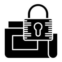 secure data folder icon, suitable for a wide range of digital creative projects. Happy creating. vector