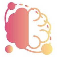 icono de cerebro, adecuado para una amplia gama de proyectos creativos digitales. feliz creando. vector