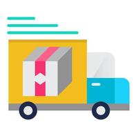 shipping van icon, suitable for a wide range of digital creative projects. Happy creating. vector