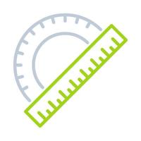 Protractor icon, suitable for a wide range of digital creative projects. Happy creating. vector