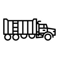 Dump truck icon, suitable for a wide range of digital creative projects. Happy creating. vector