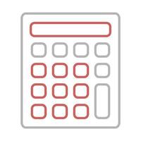 icono de calculadora, adecuado para una amplia gama de proyectos creativos digitales. feliz creando. vector