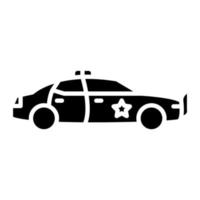 icono de coche de policía, adecuado para una amplia gama de proyectos creativos digitales. feliz creando. vector