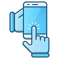 Phone connected icon, suitable for a wide range of digital creative projects. Happy creating. vector