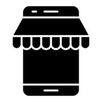 mobile shop icon, suitable for a wide range of digital creative projects. Happy creating. vector