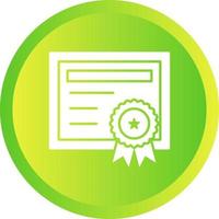 icono de vector de certificado