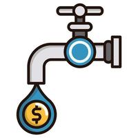 Money flow icon, suitable for a wide range of digital creative projects. Happy creating. vector