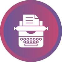 Typewriter Vector Icon