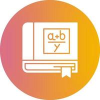 Algebra Book Vector Icon