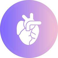 icono de vector de corazón médico