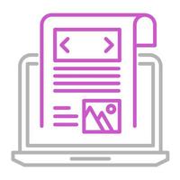 Blog icon, suitable for a wide range of digital creative projects. Happy creating. vector