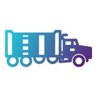 Dump truck icon, suitable for a wide range of digital creative projects. Happy creating. vector