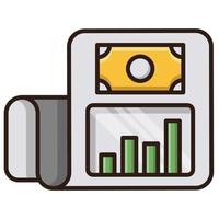 Business report icon, suitable for a wide range of digital creative projects. Happy creating. vector