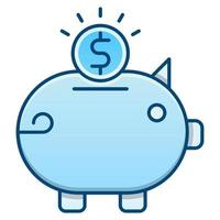 piggy bank  icon, suitable for a wide range of digital creative projects. Happy creating. vector