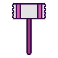 Steak hammer icon, suitable for a wide range of digital creative projects. Happy creating. vector