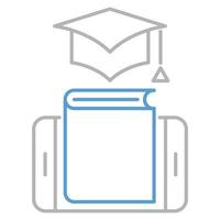 education apps icon, suitable for a wide range of digital creative projects. Happy creating. vector