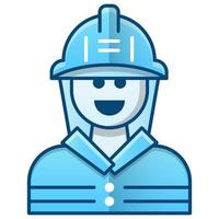 icono de bombero, adecuado para una amplia gama de proyectos creativos digitales. feliz creando. vector