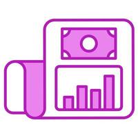 Business Report icon, suitable for a wide range of digital creative projects. Happy creating. vector