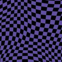 Groovy retro pattern background in psychedelic checkered backdrop style. A chessboard in a minimalist abstract design with a 60s 70s aesthetic vibe. hippie style y2k. funky print vector illustration