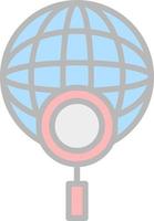 Global Search Vector Icon Design