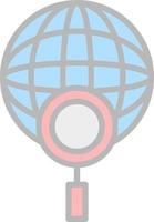 Global Search Vector Icon Design