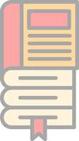 Book Stack Vector Icon Design