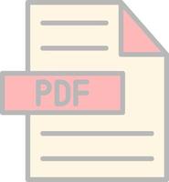 diseño de icono de vector de pdf