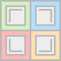 Blocks Vector Icon Design