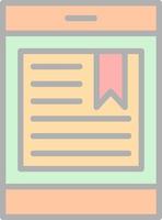Electronic Book Vector Icon Design