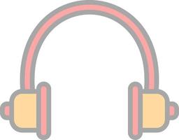 diseño de icono de vector de auriculares de audio