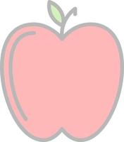 diseño de icono de vector de manzana